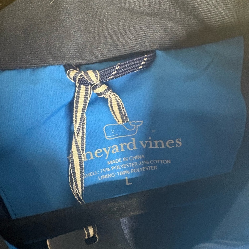 NWT Vineyard Vines men's Regatta Windbreaker jacket in blue size large - Picture 5 of 5